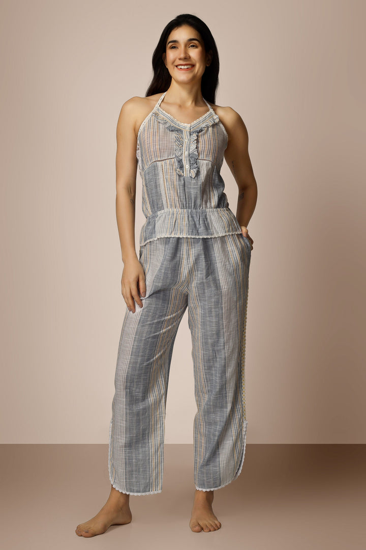 Hana, Net-Back Pyjama Suit