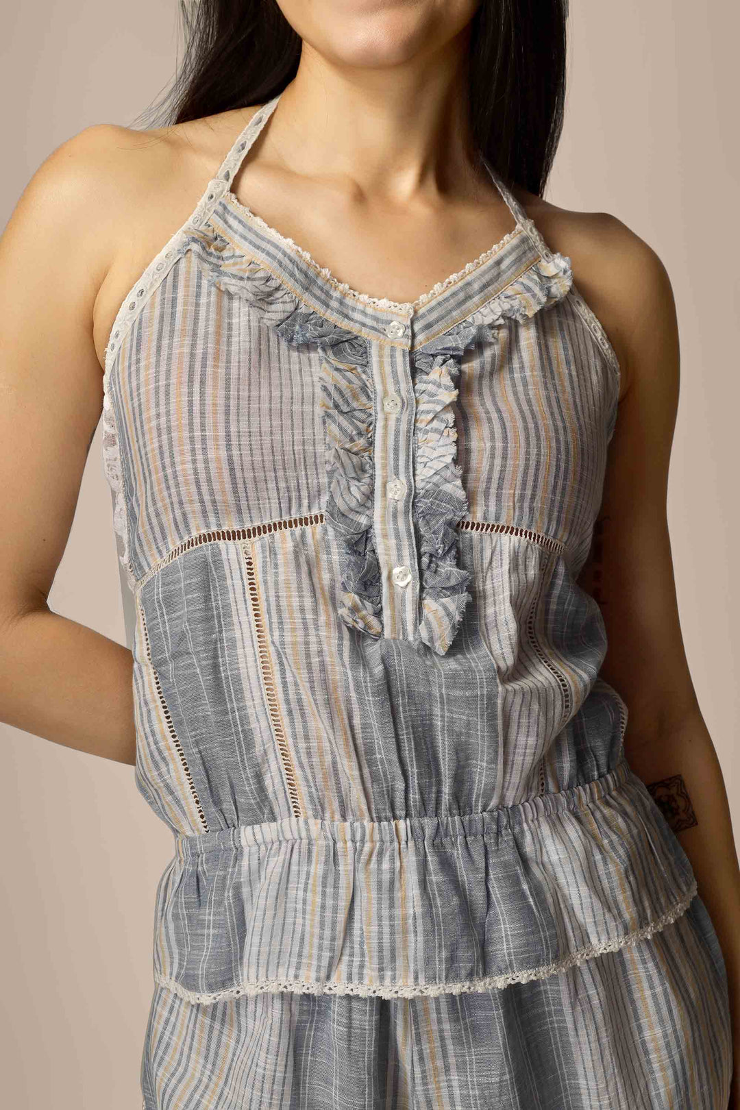 Hana, Net-Back Pyjama Suit